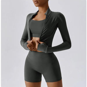 Mode Yoga ensembles vêtements d'entraînement Fitness sans couture femmes ensembles vêtements de sport pantalons de sport vêtements de sport 2 pièces ensemble vêtements de sport - Product Image 5