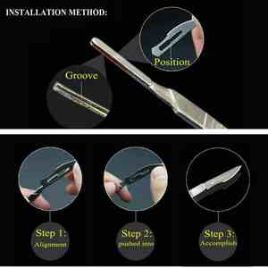 Scalpel chirurgical manuel de haute qualité Nouvelle conception Poignée de lame en acier inoxydable Instrument économique de qualité supérieure pour une utilisation chirurgicale - Product Image 4