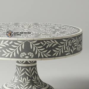แท่นยืนแบบกลมทำมือที่มีลวดลายใบไม้ทำด้วยมือหรือฝังหรูหราสำหรับจัดแสดงเค้กตกแต่งในราคาที่ดีที่สุด - Product Image 2