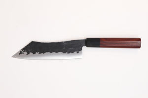Cuchillo de Chef hecho a mano de servicio OEM ODM de alta calidad personalizado al por mayor con mango de madera y cubierta de acero al carbono para uso en la cocina - Product Image 4