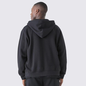 2025 vente directe d'usine sweat à capuche zippé pour hommes de haute qualité en couleurs vierges personnalisées avec logo brodé pour l'hiver - Product Image 4
