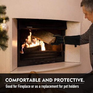 ถุงมือช่างเชื่อมถุงมือทำงานหนังวัวสำหรับใช้งานทั่วไปถุงมือเชื่อมหนังวัว - Product Image 5