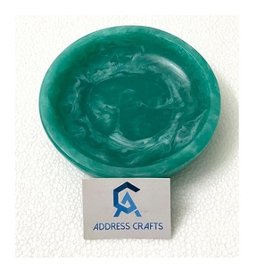 Bol de service en résine de luxe, assiettes, bol en résine avec logo personnalisé pour fruits décoratifs de fête, plateaux en résine de haute qualité, ustensiles de cuisine - Product Image 6