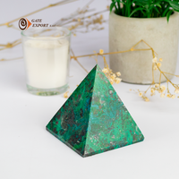 Pierre de chrysocolle polie à la main artisanat artisanal pour décoration de la maison Feng Shui alignement Chakra nettoyant calme