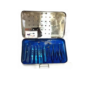 Juego de Instrumentos Quirúrgicos Oftálmicos para Cataratas de Acero Inoxidable Alemán de Primera Calidad, 21 Piezas, en Caja, Kit de Cirugía Reutilizable, CE ISO - Product Image 1