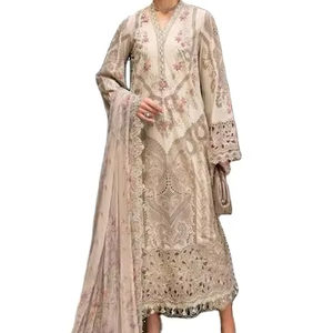 Best Quality Indian Pakistani 3-Piece Chiffon Party <b>Dress</b> for Women Latest Design Fashion Wear for <b>Wedding</b> Salwar Kameez Style - Product Image 1
