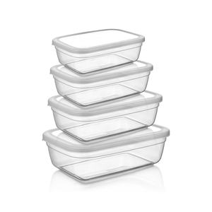 กล่องพลาสติกทรงสี่เหลี่ยมขนาด 900 มล. สำหรับใส่อาหารและเครื่องเทศ พร้อมฝาปิด ดีไซน์อเนกประสงค์ กล่องเก็บของในครัว อุปกรณ์จัดระเบียบในบ้าน - Product Image 3