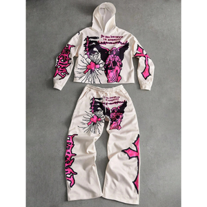 Survêtement de Jogging 2 pièces de haute qualité ensemble vêtements décontractés avec manches longues séchage rapide grande taille prix de gros personnalisé - Product Image 1