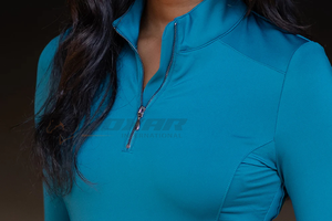 Camisa de montar para mujer, elegante, ligera, que absorbe la humedad, tela elástica, tops cómodos y duraderos, transpirable, Atlético ecuestre - Product Image 5