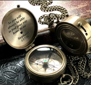 Premium QualityCompass,Sundial <b>Compass</b>, Anniversary Gift, Husband Gifts, Couples Gift, Christmas Gifts - Product Image 1