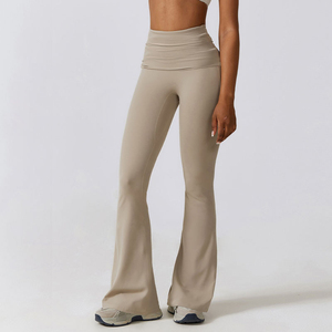 Mallas acampanadas holgadas para mujer Ropa activa Deportes Calcaports Calca Legging Control de barriga Leggings de levantamiento de glúteos - Product Image 1