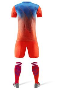 พลัสขนาดระบายอากาศ100% โพลีเอสเตอร์ผ้าฟุตบอลเครื่องแบบคุณภาพดีเครื่องแบบสำหรับผู้ชาย - Product Image 4