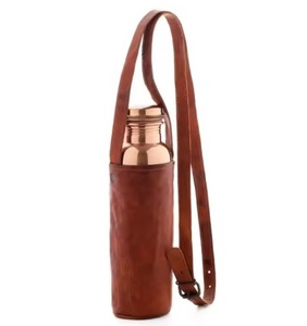 Marvelous Printed Copper <b>Bottles</b> Pure Copper Modern Design Metal Copper <b>Bottles</b> With Round Same Printed Gift Box - Product Image 4