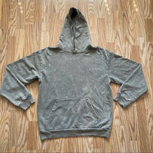 Impression 3D personnalisée lavage à l'acide broderie de détresse sweat à capuche en coton épais éponge française surdimensionné sweats à capuche pour hommes - Product Image 6