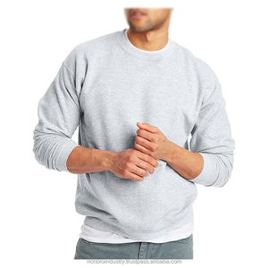 เสื้อฮู้ดสวมหัวคอกลมแขนยาวสำหรับผู้ชายผ้าคอตตอนย้อมสีธรรมดาปักโลโก้ตามสั่งสำหรับ100% ฤดูใบไม้ร่วง - Product Image 1