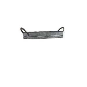 Bandejas de servicio galvanizadas de hierro y Metal ovalado de diseño increíble, mango de cuerda, hogar, boda, hoteles, bandejas de mesa para servir alimentos - Product Image 1