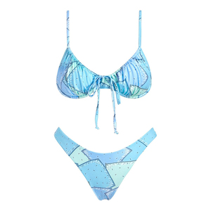 Conjunto de Bikini de 2 piezas de diseño único para mujer, ropa de playa de verano transpirable, traje de baño Sexy personalizado, hecho en Pakistán 2025 - Product Image 6
