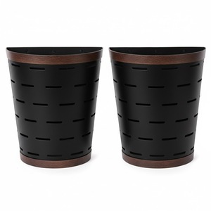 Ensemble de 2 pots à fleurs décoratifs en cuivre antique de style fermier, seau à olives en métal, pour le jardin - Product Image 3
