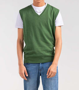 Soft Smooth Breathable Fabric Plus Size Fashionable Design Multicolor Style Neck Collar <b>Sleeveless</b> <b>Sweater</b> Front Logo for <b>Men</b> - Product Image 6