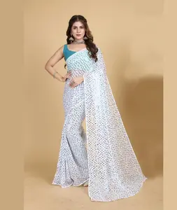 Nuevo diseño Georgette Lehenga choli con bordado trabajo vestidos de fiesta indios mujeres vestidos paquistaníes hermoso traje indio