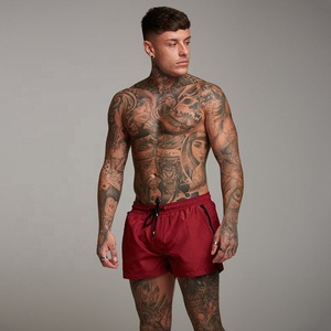 Shorts de sport brodés 100 % coton pour homme, taille mi-haute, grande taille, décontractés, pour la course, la gym et le fitness - Product Image 4