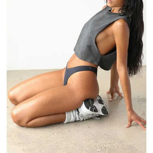 เสื้อยืดครอปผู้หญิงสำหรับฤดูร้อน ผ้าฝ้าย 100% นุ่ม ระบายอากาศดี สไตล์สตรีทแวร์ ทรงหลวม ไม่เป็นขุย เหมาะสำหรับใส่ทุกวัน ขายส่ง - Product Image 4