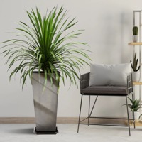 Top Trend ing anpassbare Logo Metall Pflanzer verzinkt hoch konisch Blumentöpfe Dekoration Hochzeit Home Indoor Outdoor