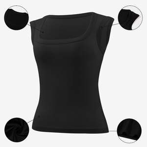Camisetas sin mangas sin costuras para mujer Tops de gimnasio de compresión para Fitness y entrenamiento - Product Image 2