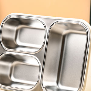 Boîte à lunch Bento en acier inoxydable personnalisée à usage quotidien Thermos pour enfants pour aliments chauds avec moule en plastique imprimé du logo pour la conservation - Product Image 3