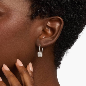 Classique élégant 10K or laboratoire cultivé coupe diamant balancent boucles d'oreilles design suspendu élégant pour les mariages fêtes cadeau parfait - Product Image 1