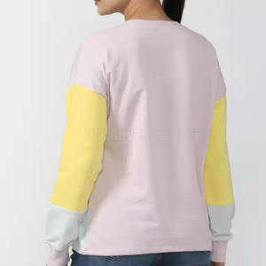2024 nueva moda 100% algodón Streetwear Sudadera de cuello redondo de gran tamaño para mujer precio bajo en Stock - Product Image 3