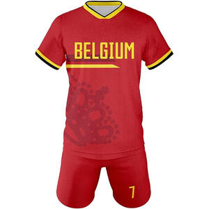Camisetas de fútbol con impresión de sublimación completa personalizada para hombre, conjunto de uniforme de entrenamiento de fútbol de equipo de Club con logotipo para niños - Product Image 4