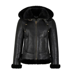 100% chaquetas de cuero genuino a granel chaquetas de cuero para mujer moda nueva llegada personalizada - Product Image 1