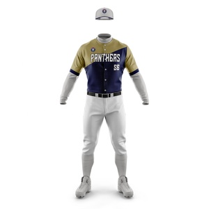 Uniforme de béisbol ligero de poliéster de secado rápido con el mejor diseño, uniformes de béisbol estampados transpirables de alta calidad - Product Image 2