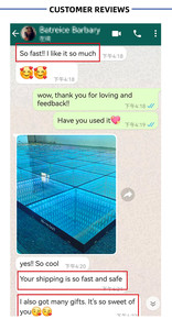 พื้นเต้นรำแบบอินเทอร์แอคทีฟ LED ของ Usa Warehouse ขนาด 50x50 ซม. เปลี่ยนสีได้ ลายดาว 3 มิติ แบบเรืองแสง สำหรับสนามเด็กเล่นในร่ม - Product Image 6