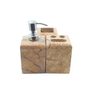 Ensemble de salle de bain de luxe en marbre de pierre naturelle, quatre pièces, design moderne, imperméable, durable, fabriqué en Inde, artisanat d'usine, décoration intérieure, meilleur choix - Product Image 3