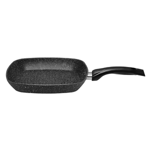 Sartén de parrilla inferior de inducción antiadherente de aluminio de 26 CM de calidad superior de servicio OEM de proveedor de Bangladesh personalizado para freír - Product Image 5