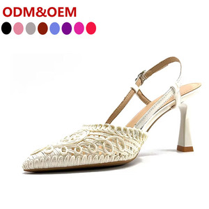 Prodotti Dropshipping donna pump primavera estate tacchi alti sandali a spillo taglio a rete <span class=keywords><strong>scarpe</strong></span> da sposa con Design a punta <span class=keywords><strong>scarpe</strong></span> - Product Image 1