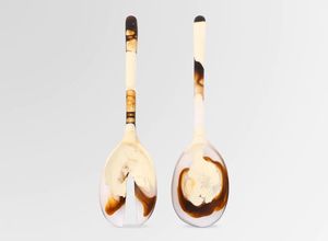 Juego de Servidores de Ensalada de Resina 100% Hechos a Mano Estilo Ángel Incluye Cuchara de Helado y Servicio de Ensalada para Uso Doméstico y Hotelero - Product Image 2