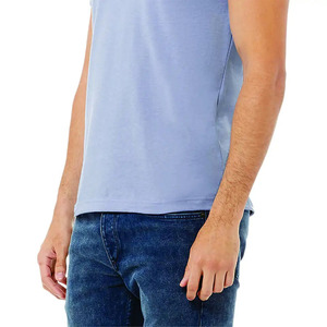 เสื้อยืดแขนสั้นคอกลมผู้ชายแบบเรียบ ผ้าฝ้าย 100% คอโอ นุ่ม ทนทาน ปรับแต่งขนาดและป้ายได้ รุ่นใหม่ล่าสุด - Product Image 5