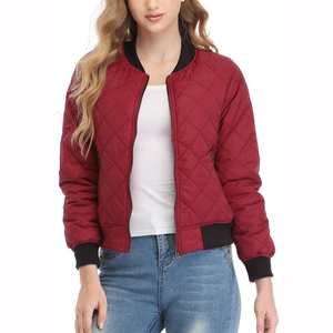 Blouson Bomber en Coton Léger pour Femmes avec Couleurs Personnalisées Teinture Unie Respirant Design Faible MOQ Meilleur Prix - Product Image 6