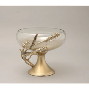 Frutero de Vidrio con Base Floral en Oferta, Decoración de Hogar de Lujo, Centro de Mesa para Bodas, Vajilla para Servir Comida - Product Image 6