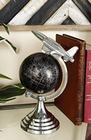 Globe terrestre décoratif en laiton et aluminium, best-seller, rotatif, éclairé, à détection tactile, design moderne fait main, pour la maison et le bureau