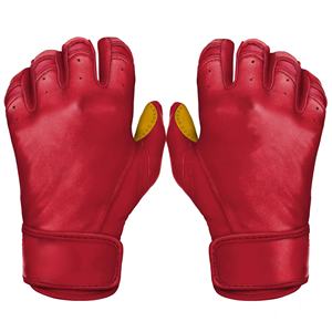 Guantes de bateo de béisbol de cuero personalizados de alta calidad guantes de bateo de béisbol de cuero lisos de alto rendimiento - Product Image 1