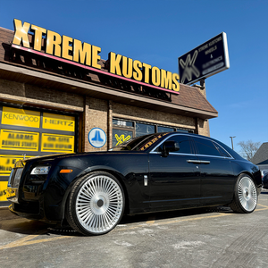 גלגלי פורג' בהתאמה אישית 22 24 26 אינץ' עם מכסה צף בצבע כסוף מוברש 5x120 6x139.7 5x130 למרצדס AMG מייבאך S ב.מ.וו X5 X6 X7 SUV - Product Image 3