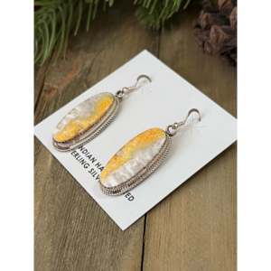 REDA galvan Bumblebee Jasper & ต่างหูห้อยไข่มุกน้ำจืดรูปหัวใจเพชรต่างหูแต่งงานน่ารักแบบห้อย - Product Image 4
