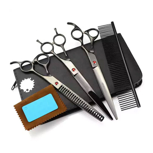 Juego de tijeras para el cuidado de mascotas de estilo pequeño profesional, fabricación sostenible, Kit de tijeras curvas para adelgazar gatos para el cuidado del perro - Product Image 3