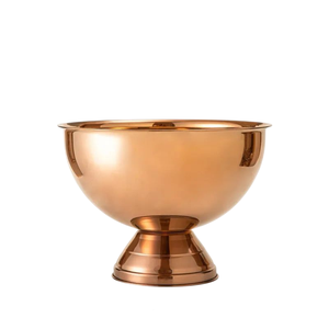 Bol à champagne rond en aluminium argenté de dernière génération, grand refroidisseur à vin, seau à glace pour les fêtes, les mariages et les événements - Product Image 6