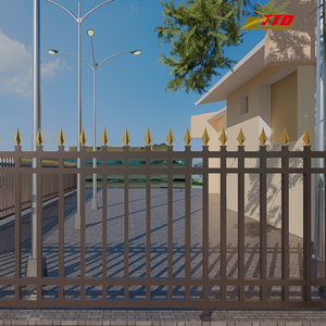 Panneaux de clôture en métal pour les limites de jardin et de propriété Clôtures en fer sécurisées, élégantes et résistantes aux intempéries pour tous les espaces extérieurs - Product Image 1