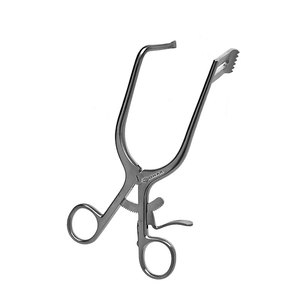 Retractor de discectomía veterinaria de acero inoxidable 7 "20*70mm hoja fenestrada derecha, Punta izquierda con retractores de dientes para veterinarios - Product Image 1
